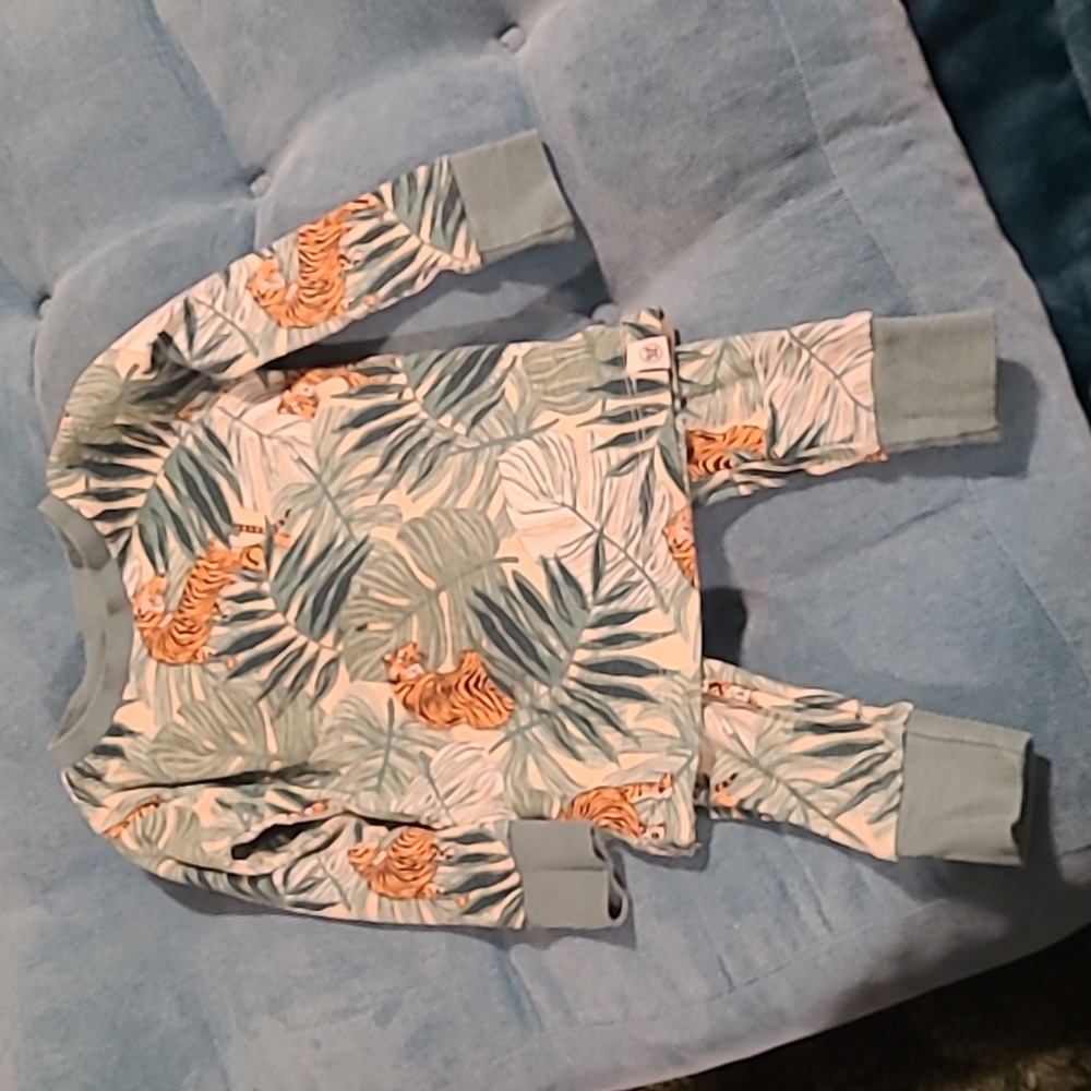 12M Honest Baby Tiger Pajamas
